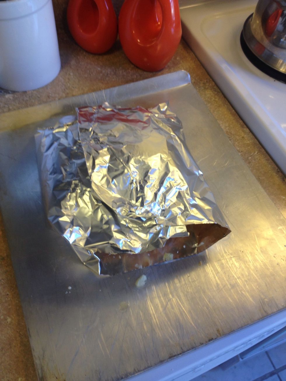 Wrap add to oven 350 for 10 min