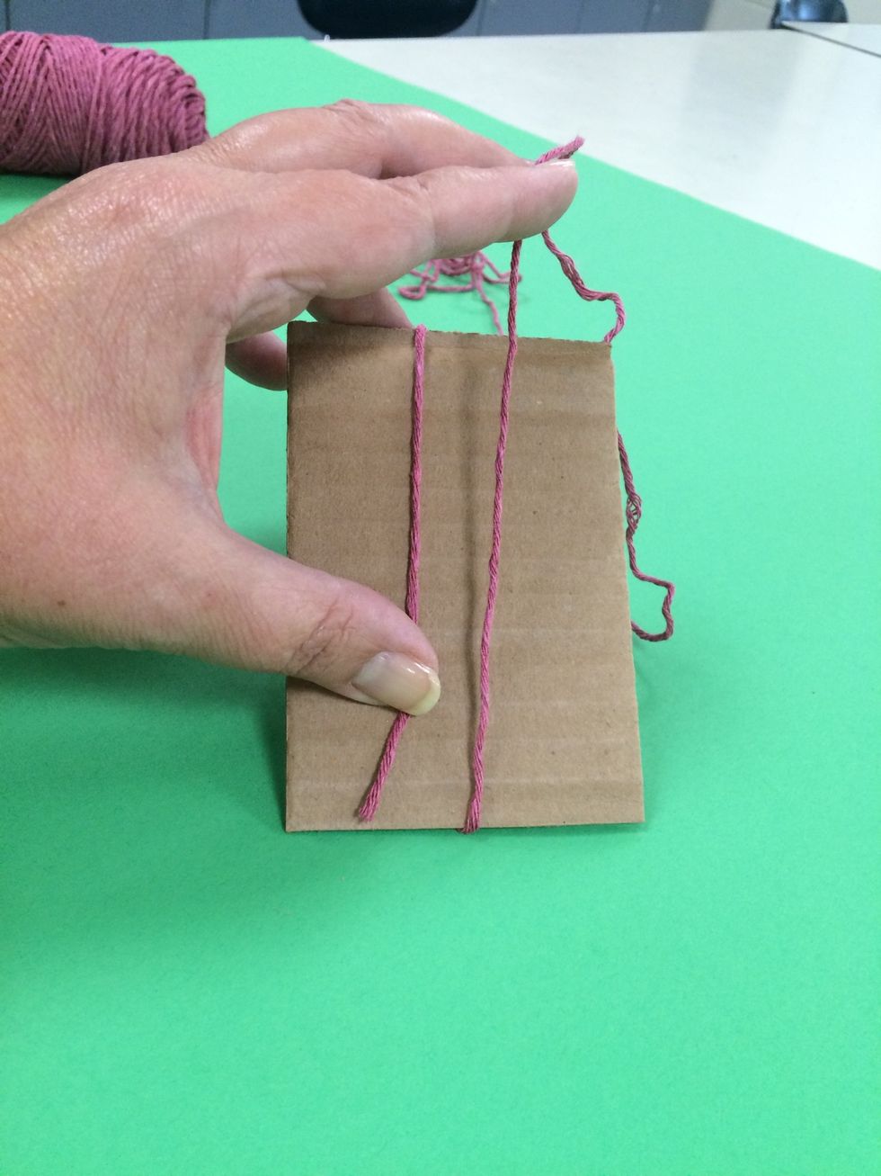 Wrap all the way around the cardboard.