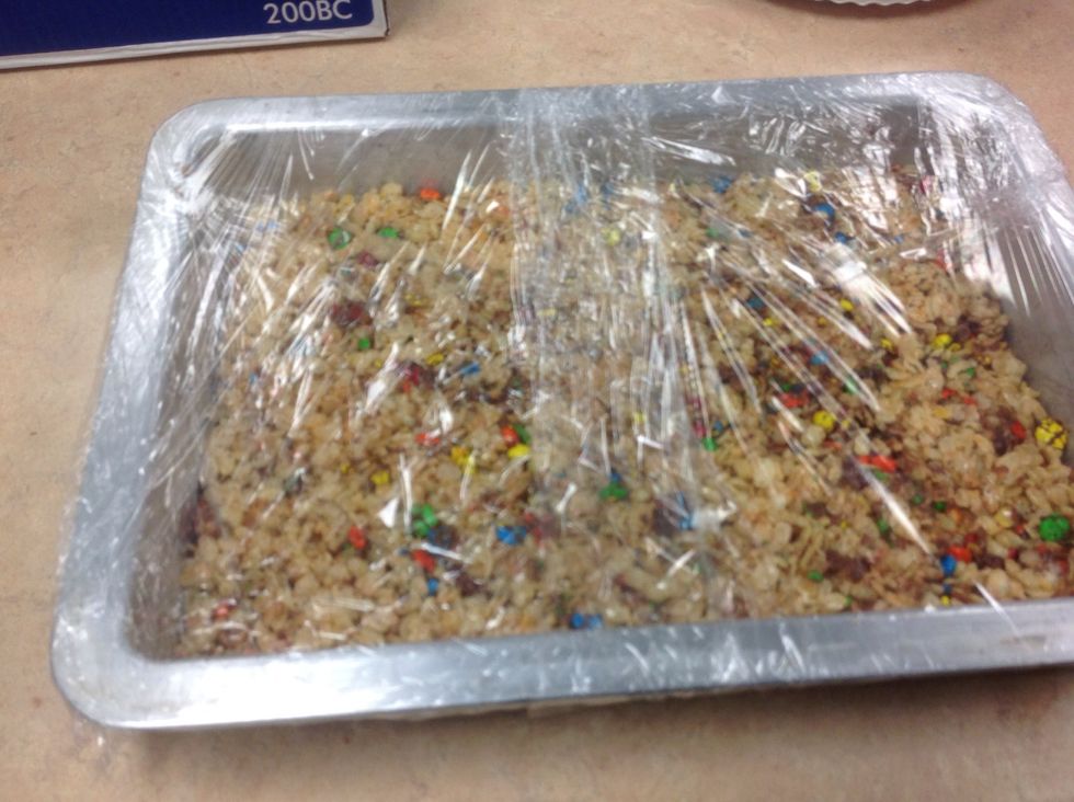 Wrap and let cool for 15 minutes or until set