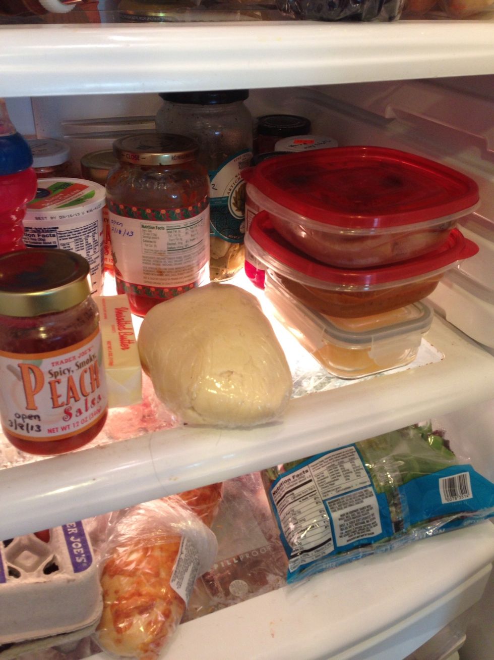 Wrap and put in fridge