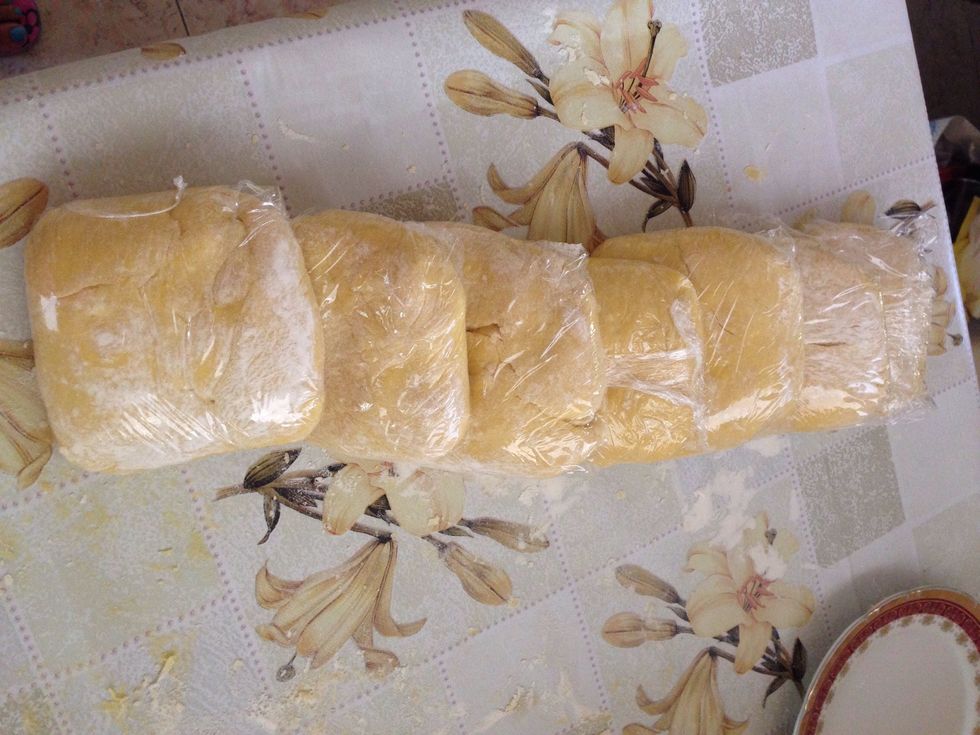 Wrap and take to fridge for about an hour