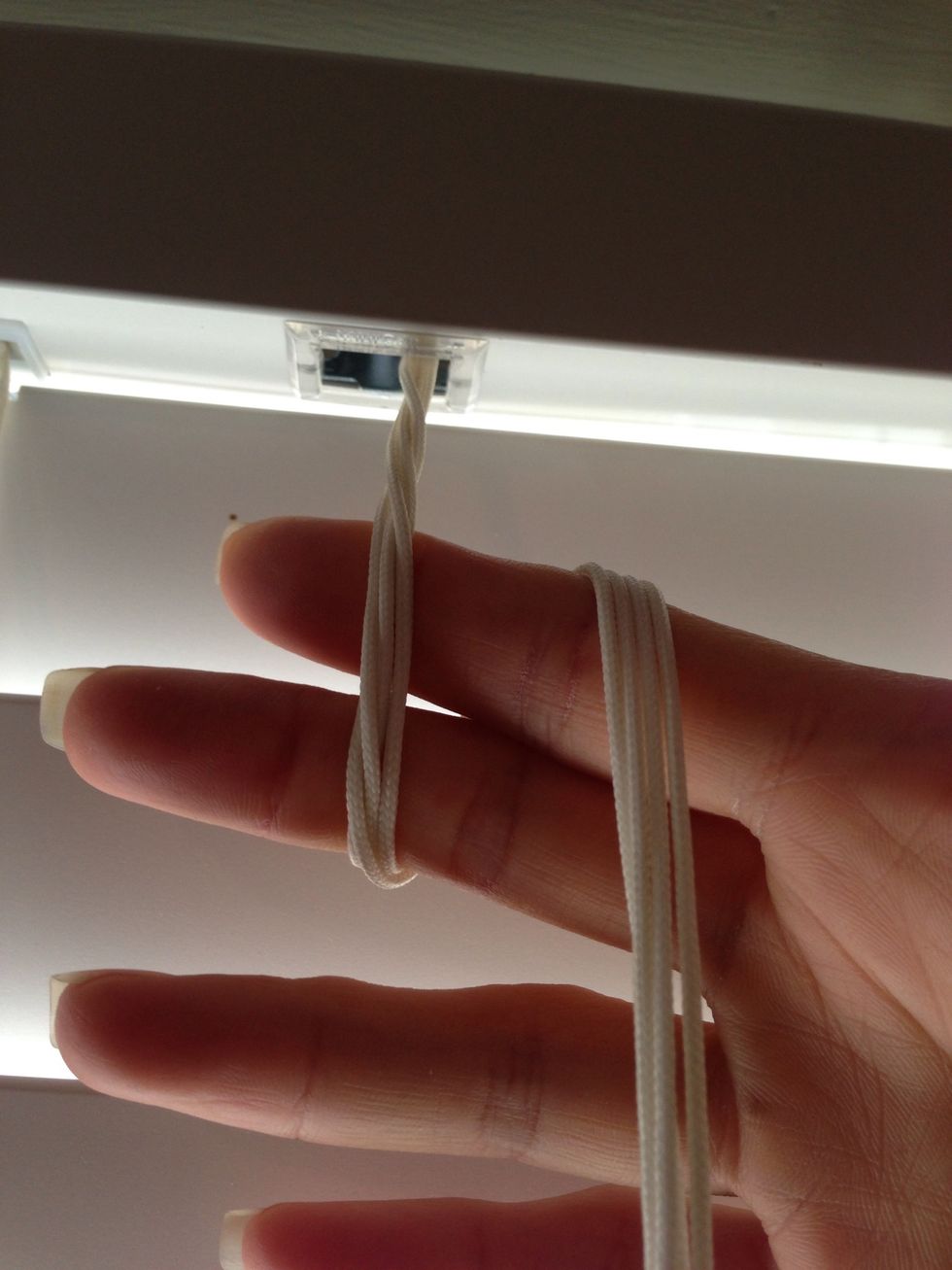 Wrap cords around like above.