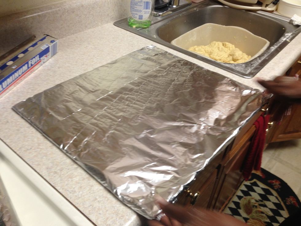 Wrap foil all around oven metal bar