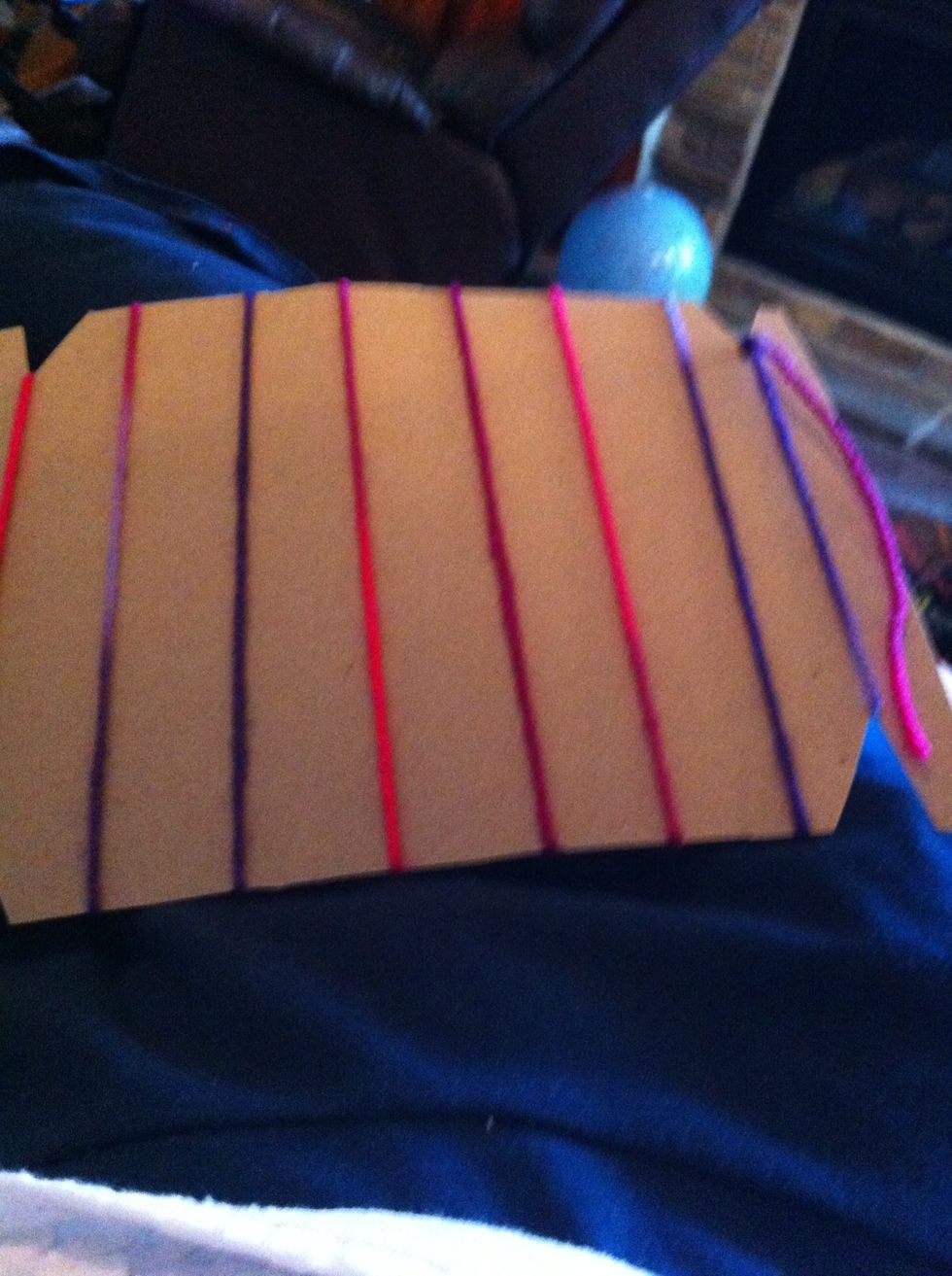 Wrap it around like this and tie it at the end. DO NOT CUT