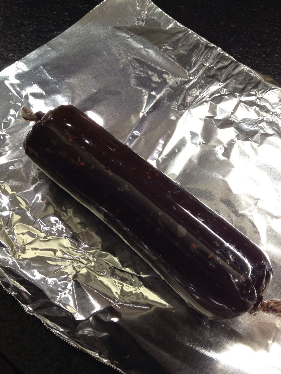 Wrap it on some foil in case of any leaks