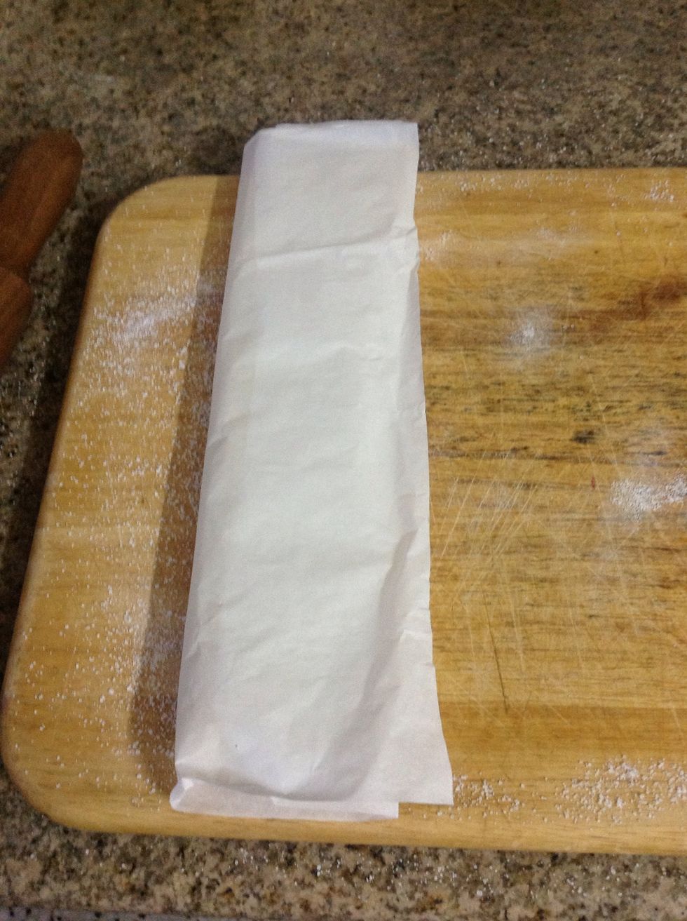 Wrap loosely in parchment paper or plastic wrap and stick in the freezer for 15-20 minutes while you preheat the oven to 190 C or 375 F.