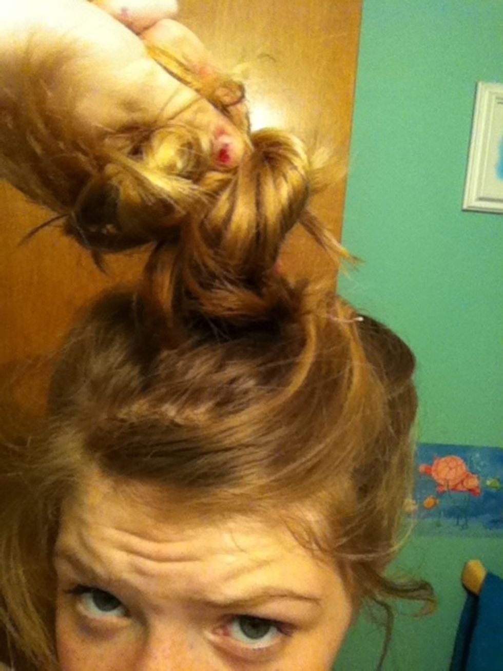 Wrap remaining end around and touch it up as needed