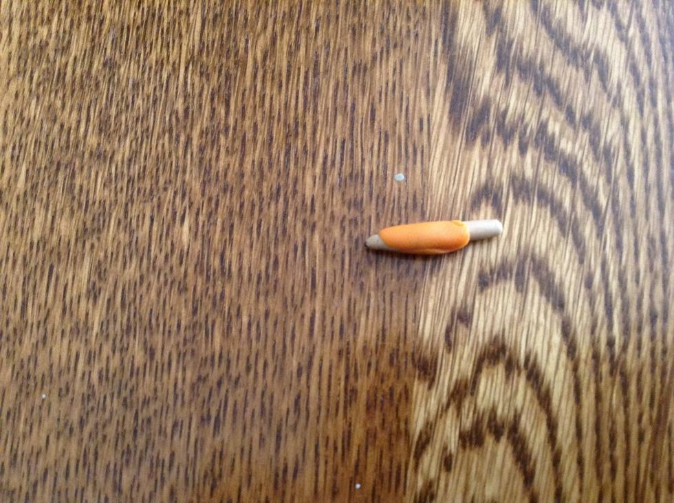 Wrap some orange clay around it