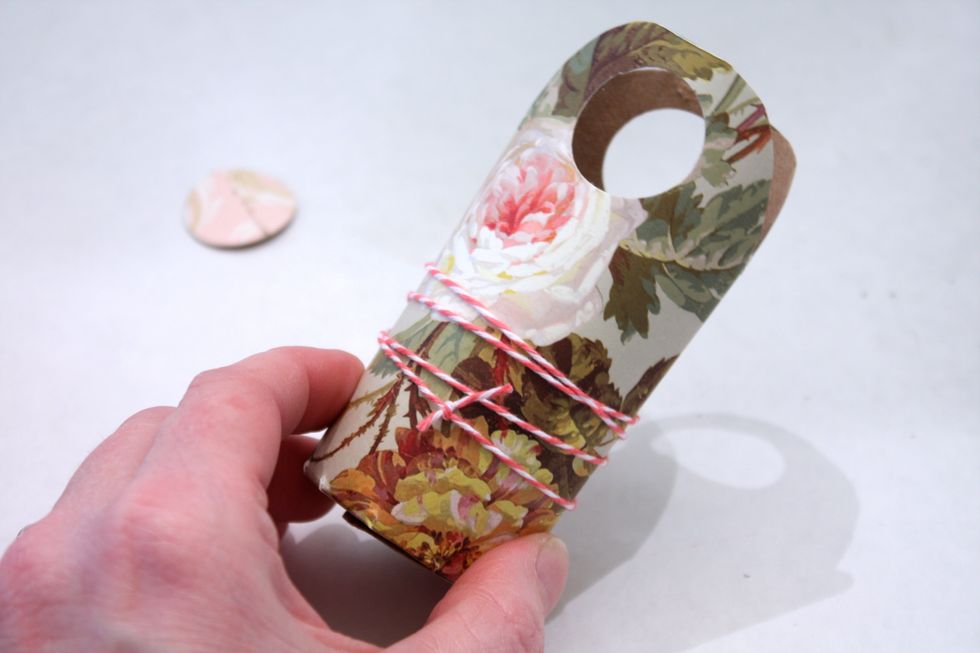 wrap some twine round and tie in a knot