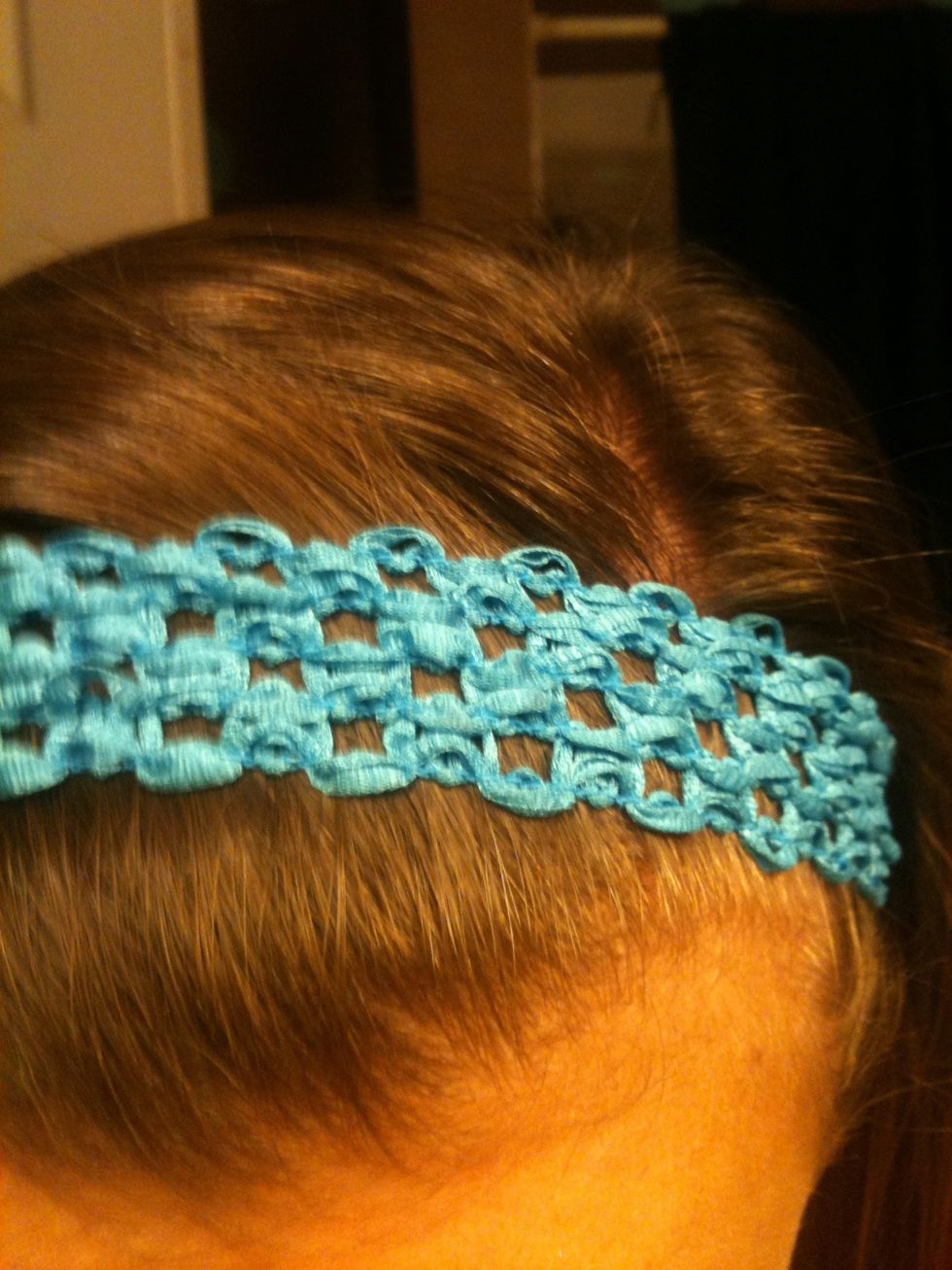 Wrap the material around your head as if you are wearing it to measure the size!