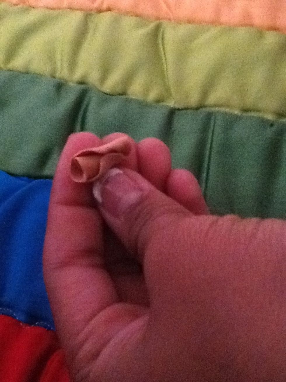 Wrap the petal around the taco