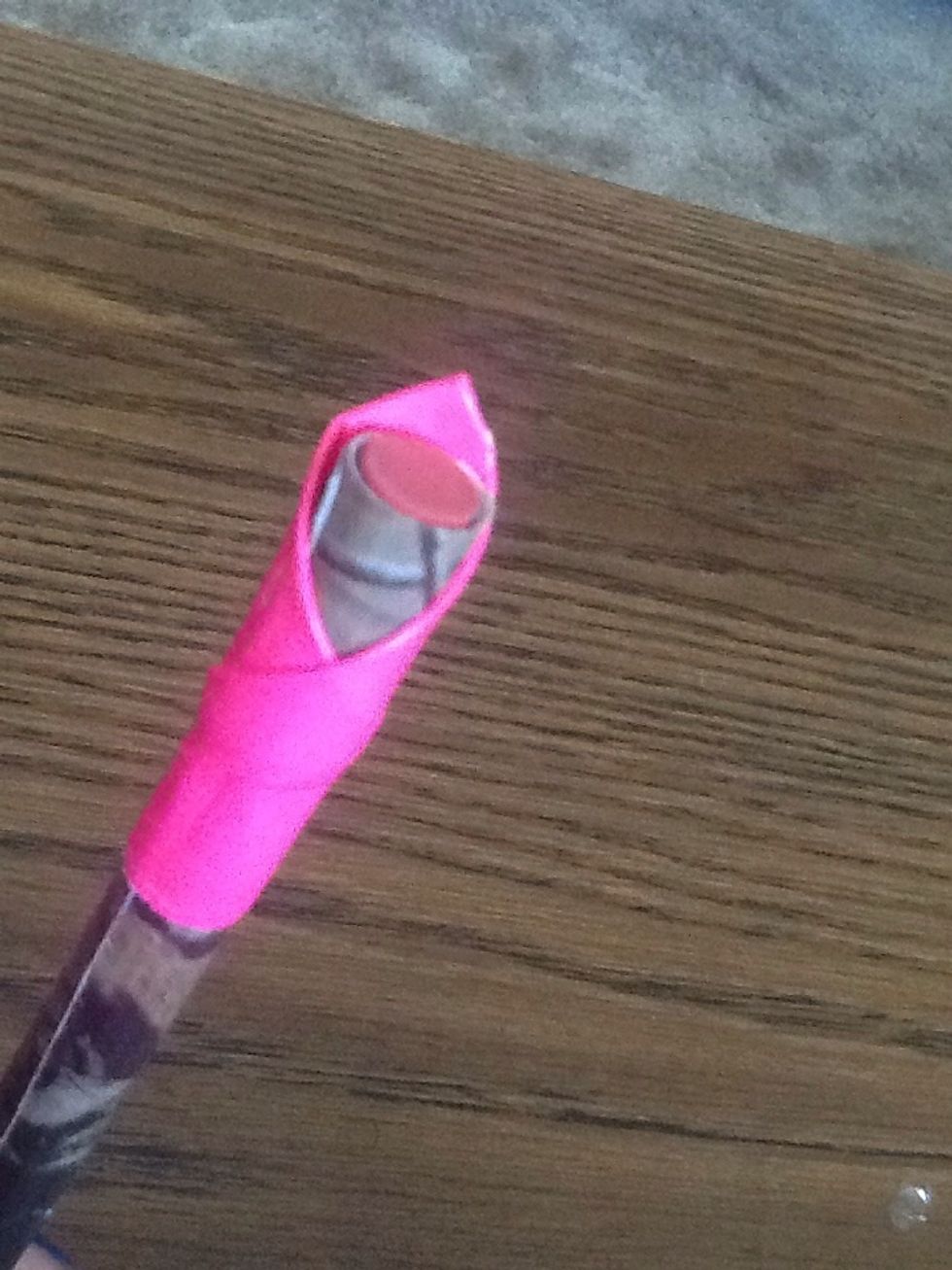 wrap the piece all the way around