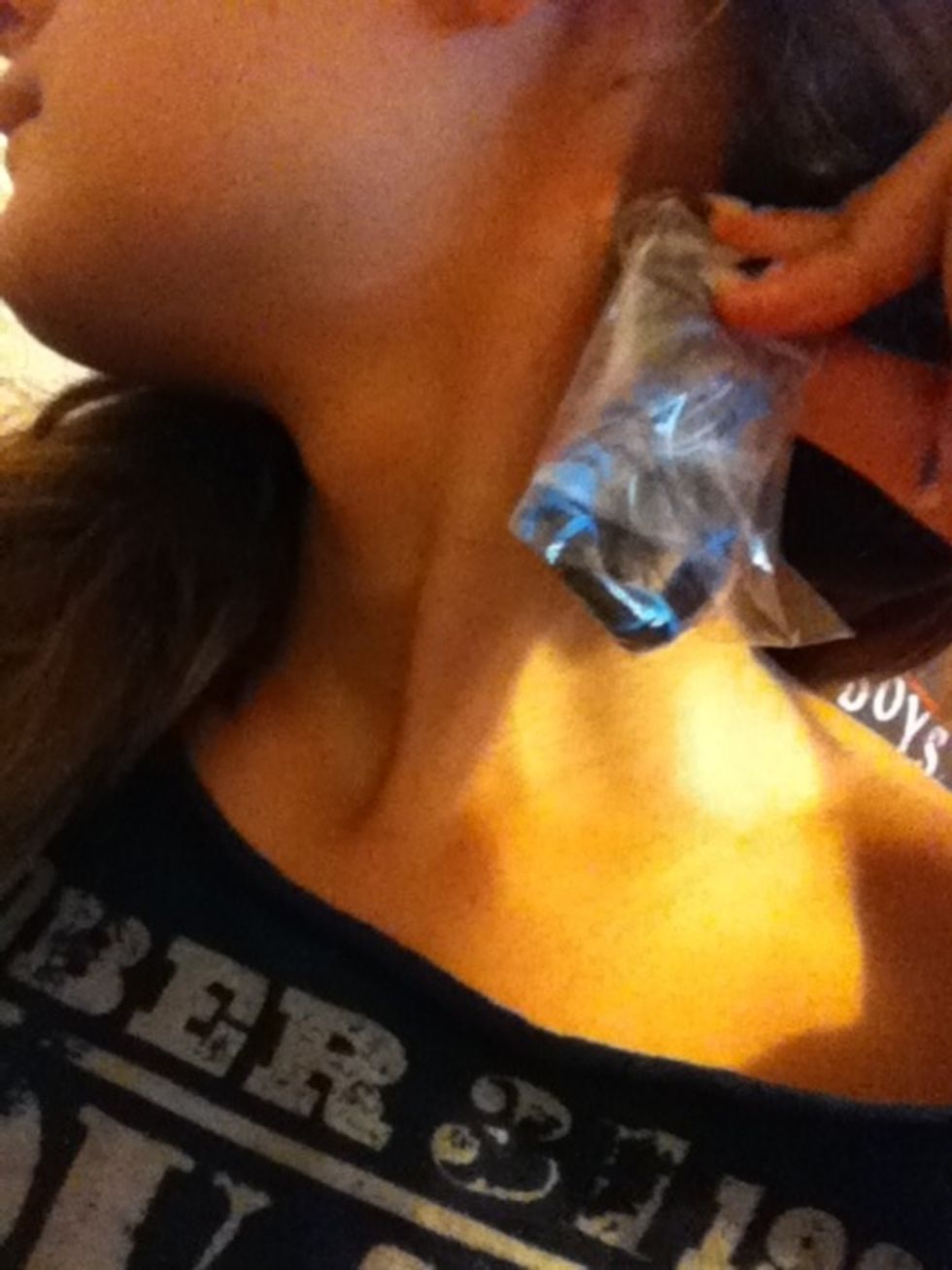 Wrap the remainder of the bag around the dread