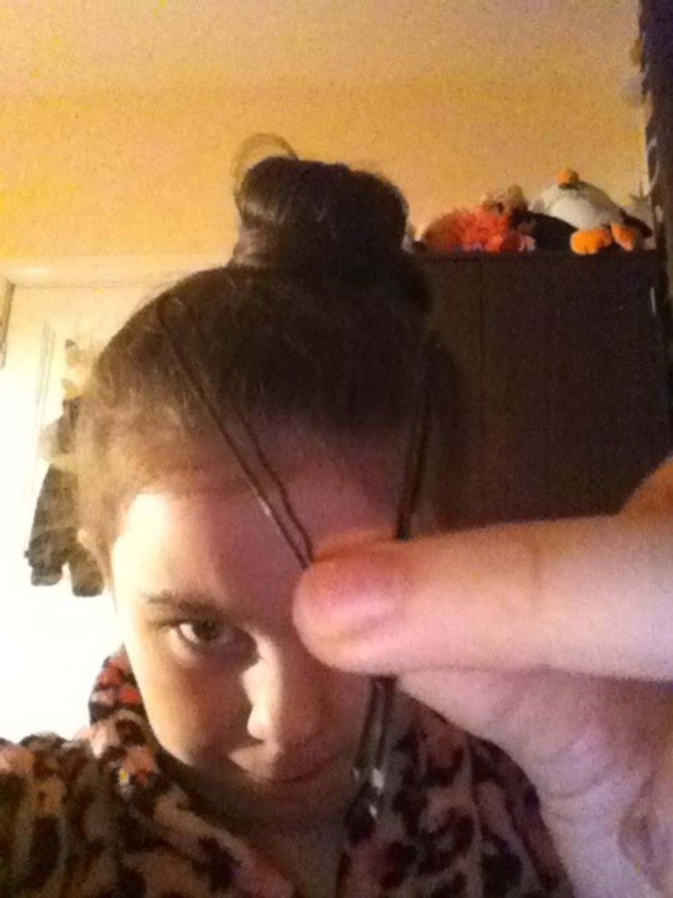 Wrap the remains around and secure with curby grips