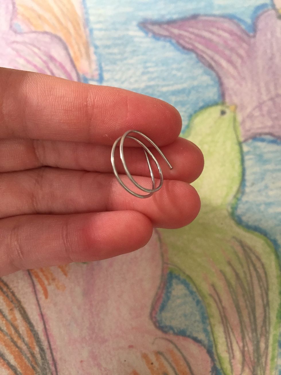 Wrap the wire again and trim off some of the extra wire