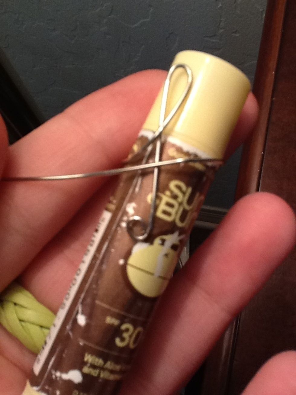 wrap the wire around a Chapstick tube or something close to the size of your finger