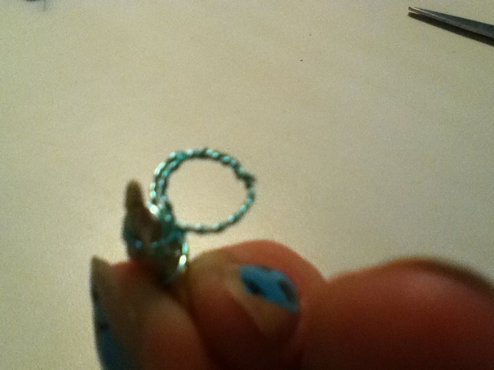Wrap the wire into a circle
