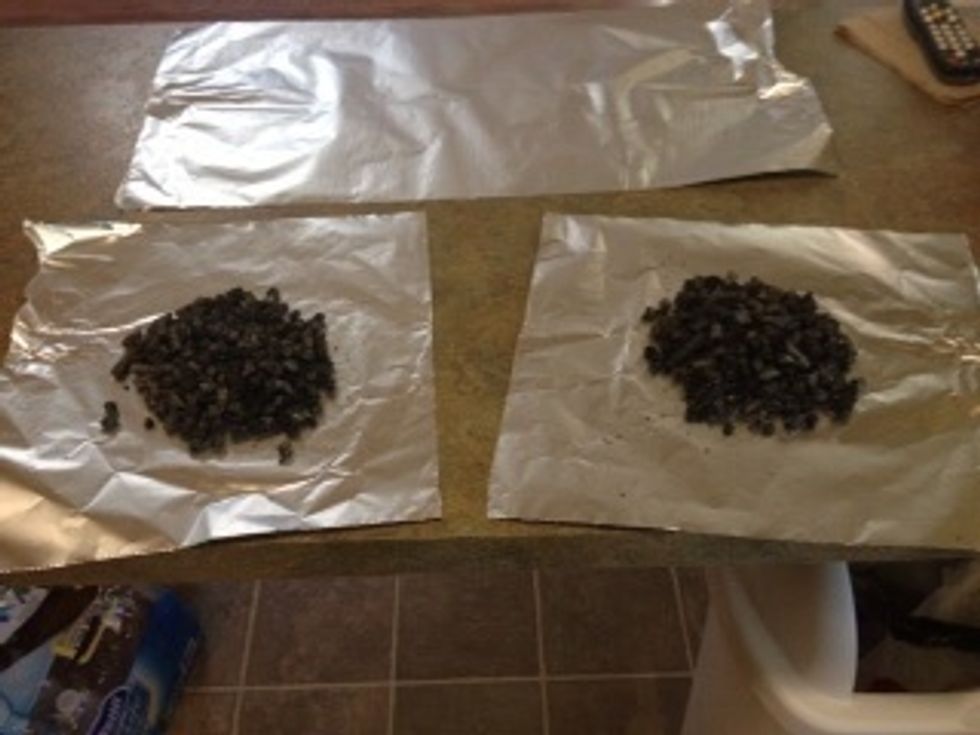 wrap them in foil then poke a few holes to let the smoke out.