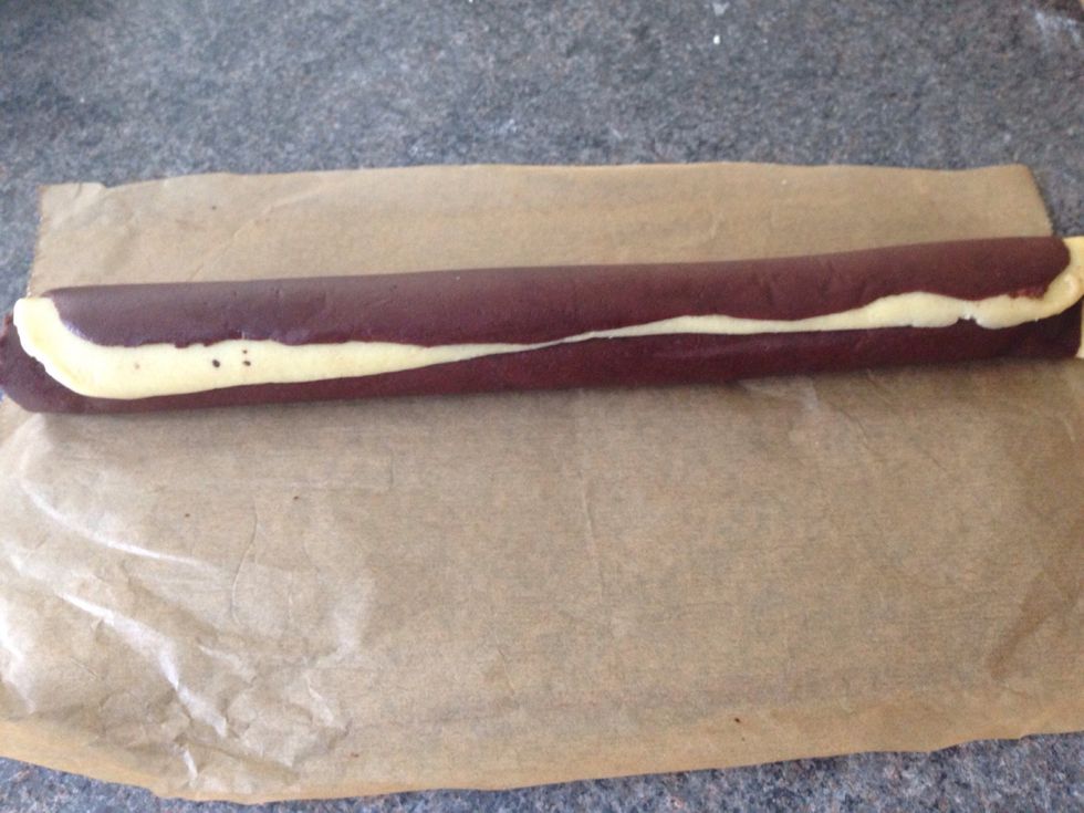 Wrap this log in the paper and refrigerate for at least 3-4 hours or overnight. The dough has to firm up well to be able to slice without altering the shape.