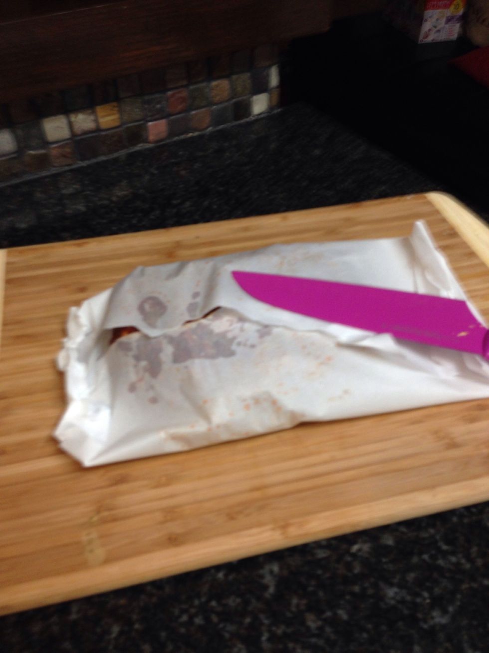 wrap to rest and finish cooking