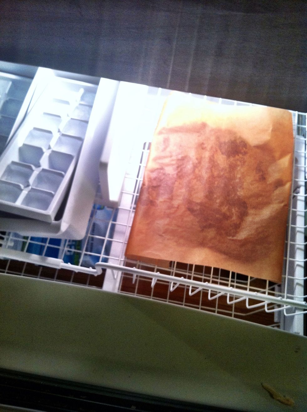 Wrap up the dough and throw it in the freezer for 20 minutes.