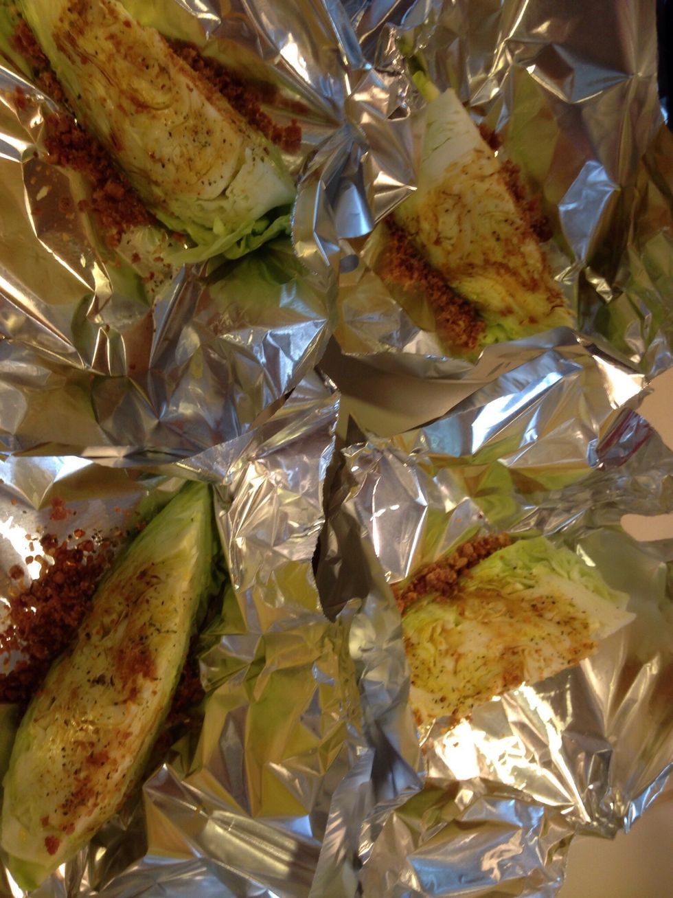 Wrap up the individual bundles in the tin foil....