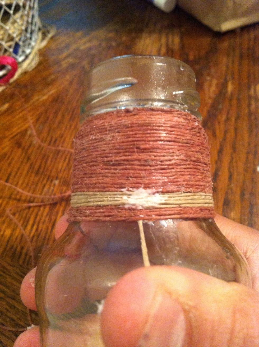 Wrap using (soc)1 until ready to change and then repeat. Don't forget to smooth out glue.