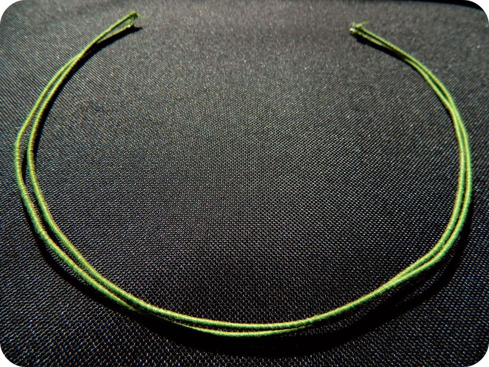 Wrap wire around your head to determine shape/size. I used two wires for extra sturdiness.