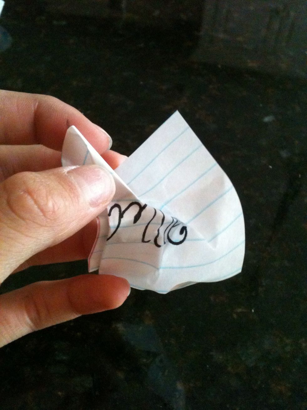 Wrinkle your paper up. Make sure not to over wrinkle it or it will be harder to burn.