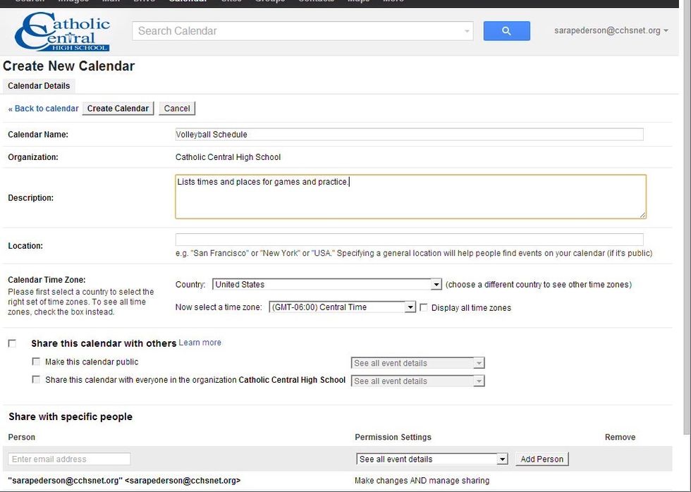 Write a description for your calendar.