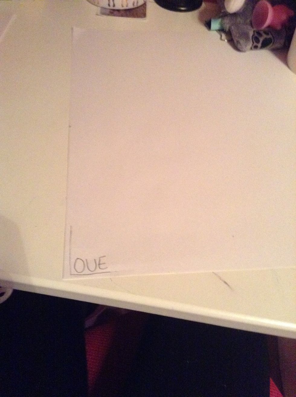 Write a word and you can select any word you would like.