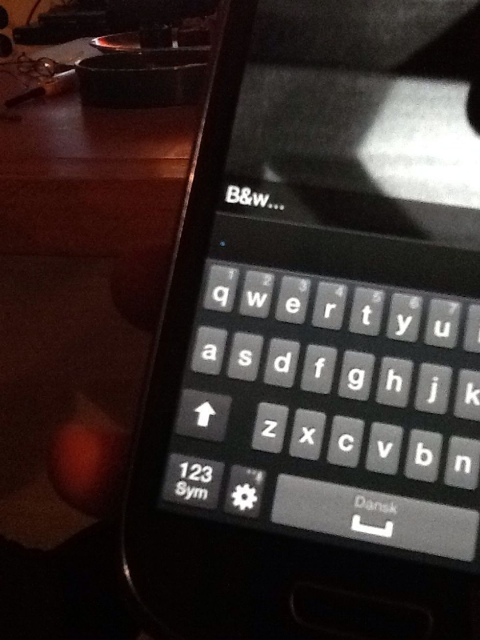 Write B&w... (Remember the three dots)