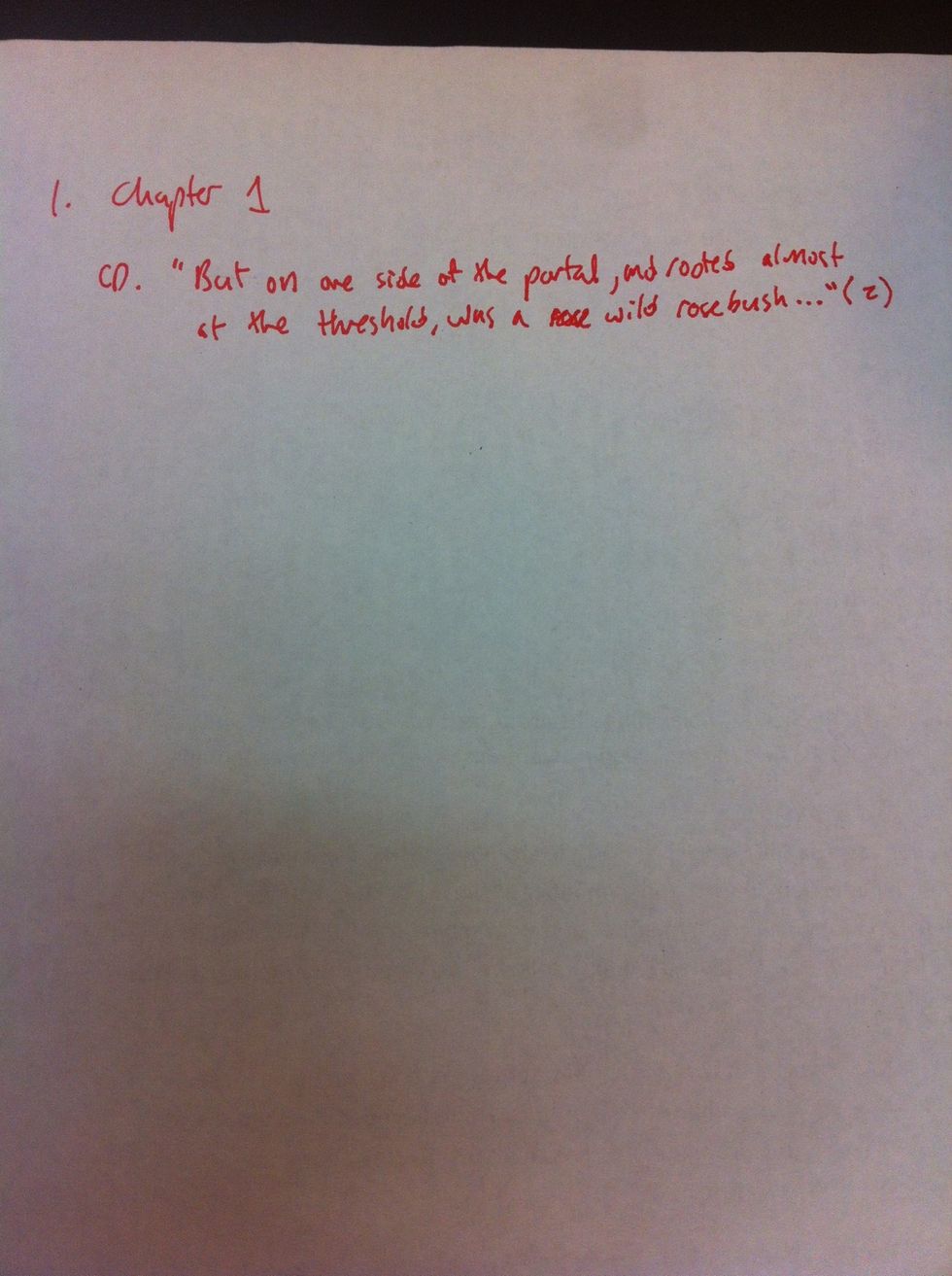 Write down the direct quotation (concrete detail) where the motif or image is found. Don't forget your page number.