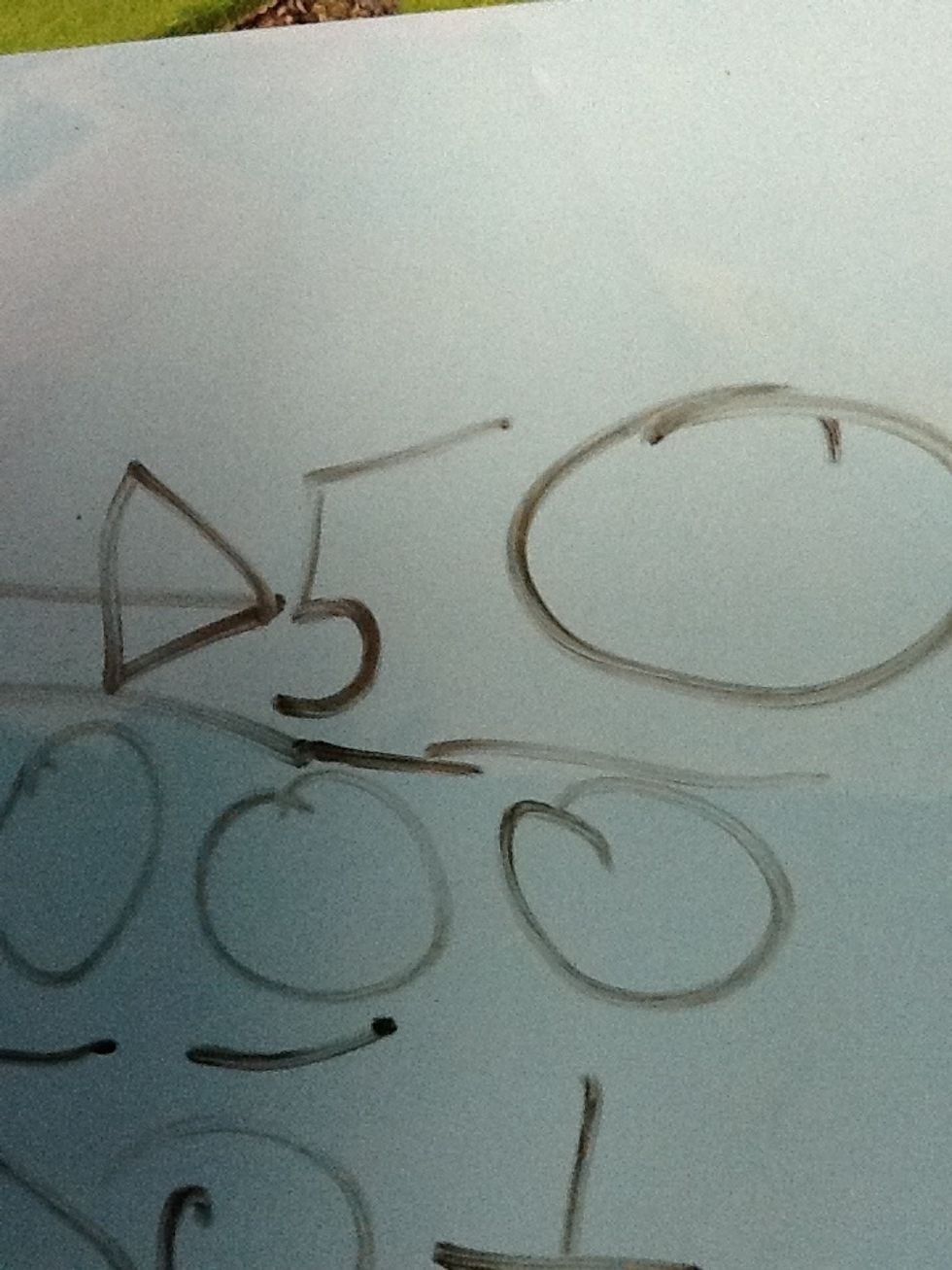 Write how many times the number that you're dividing by goes into the number at the bottom.