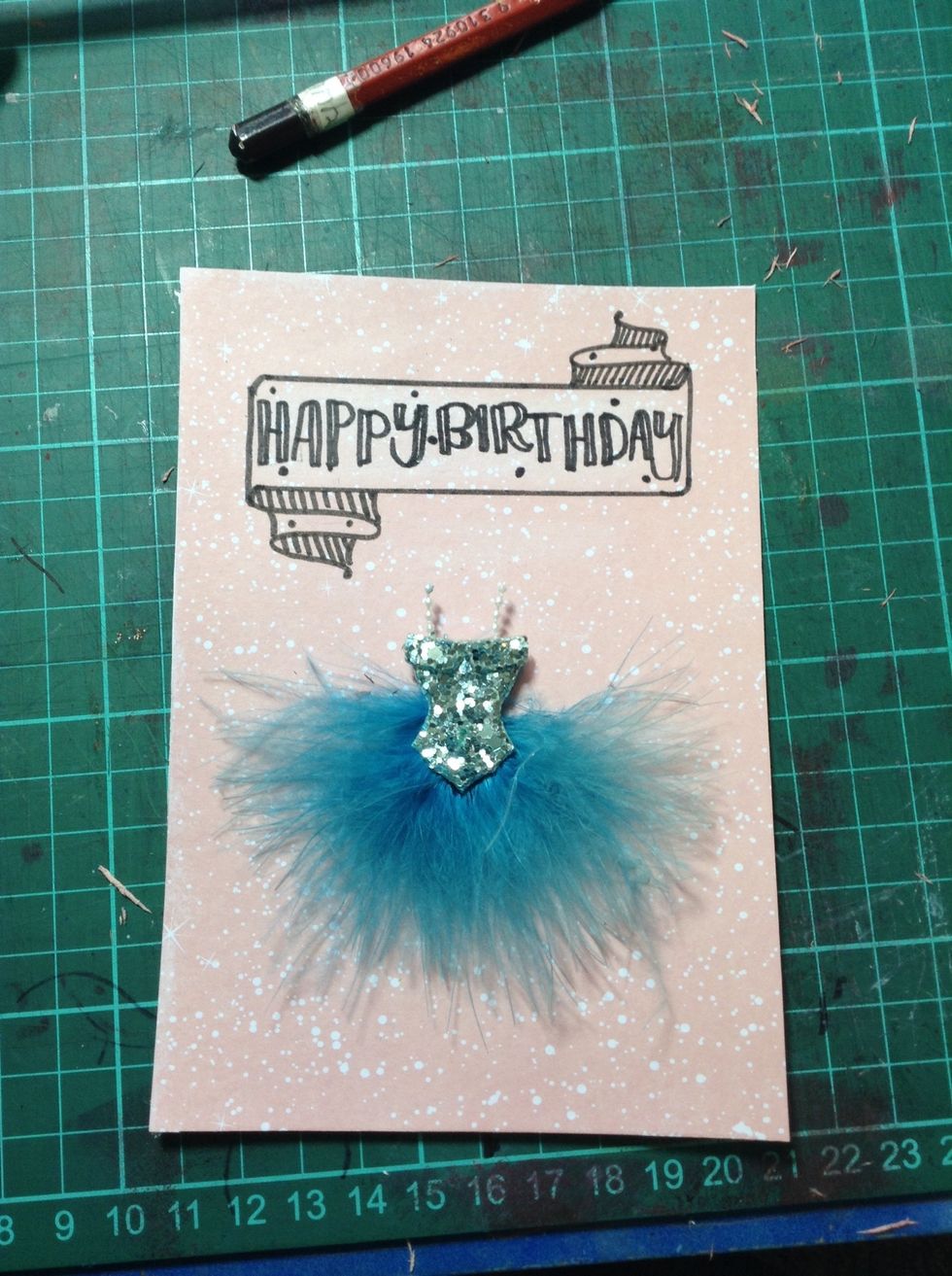 Write in your greeting. I will make another guide showing how to do this particular hand lettering font