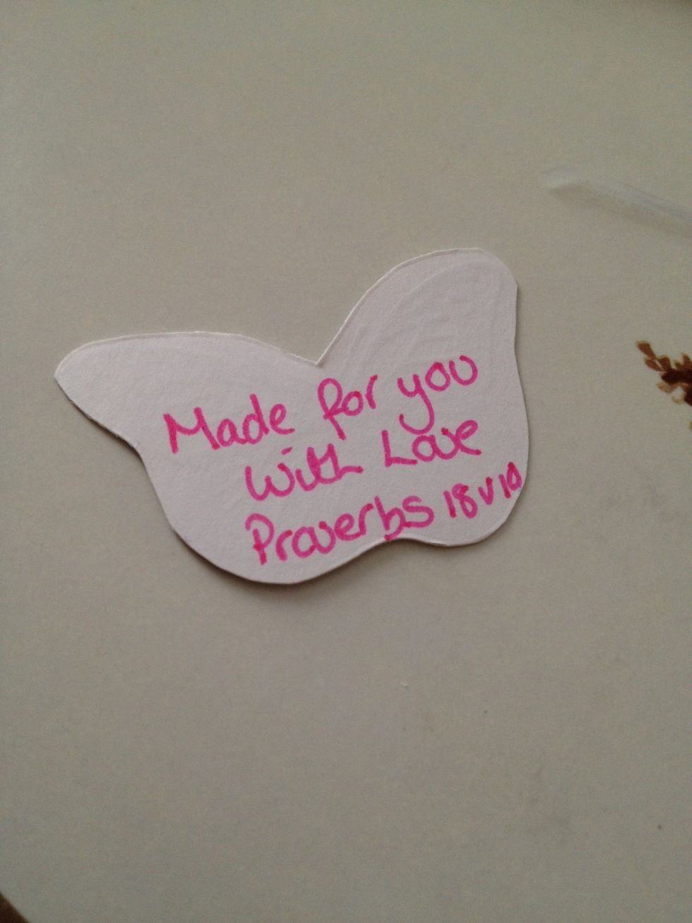 Write message, I like using a coloured pen