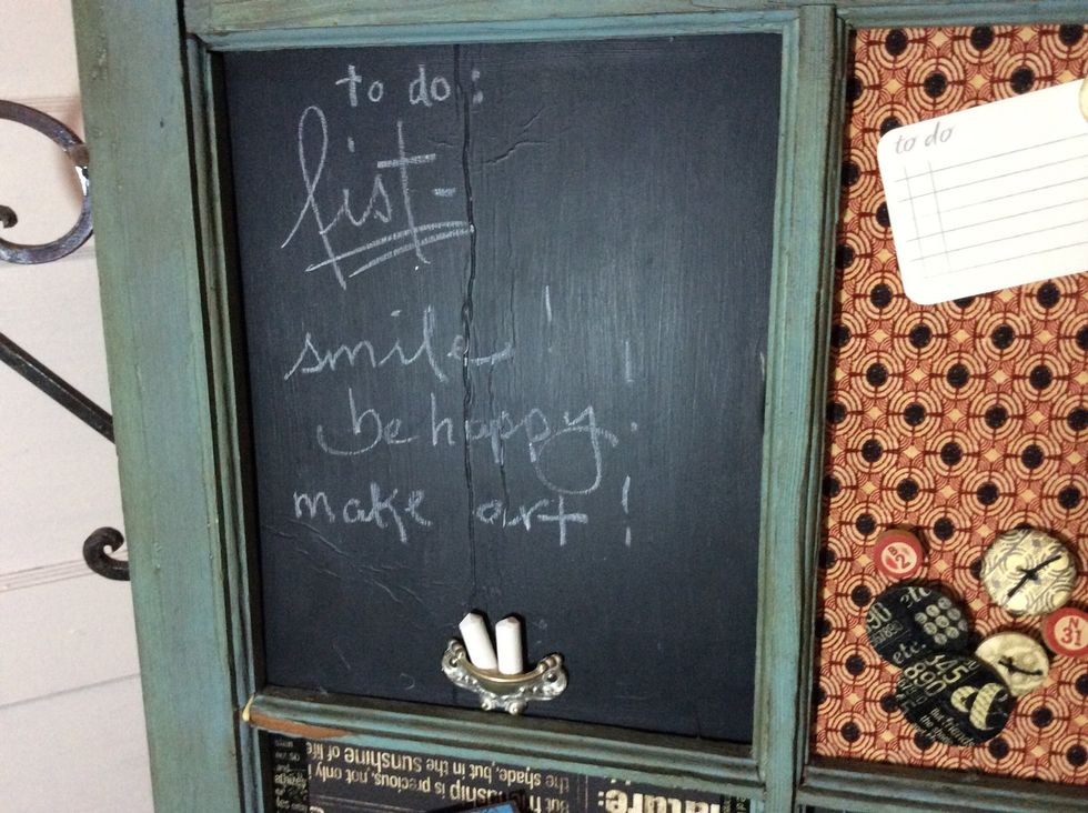 Write notes and things to remember on the Chalkboard pane.