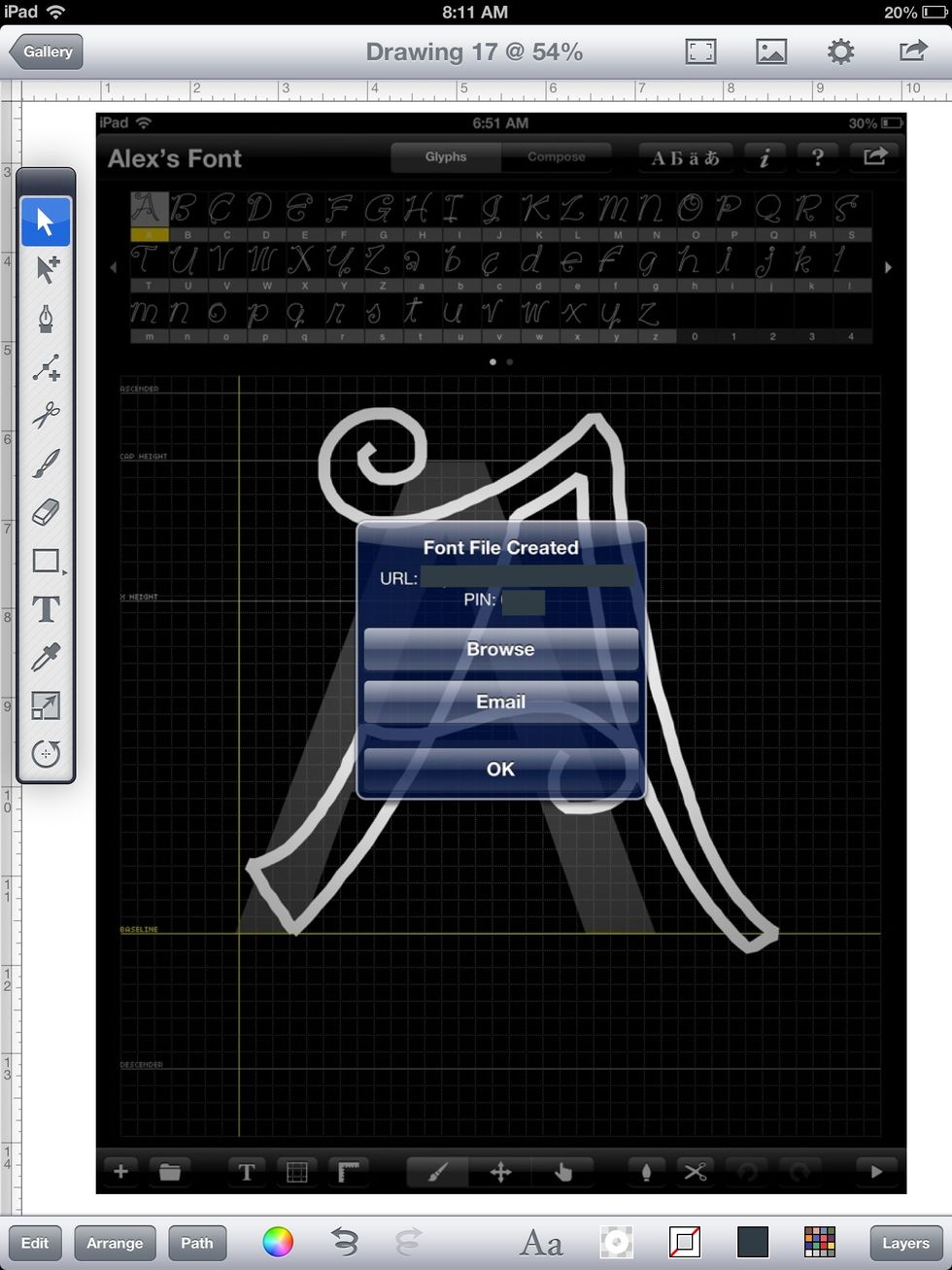 Write or remember your PIN. Tap "Browse".