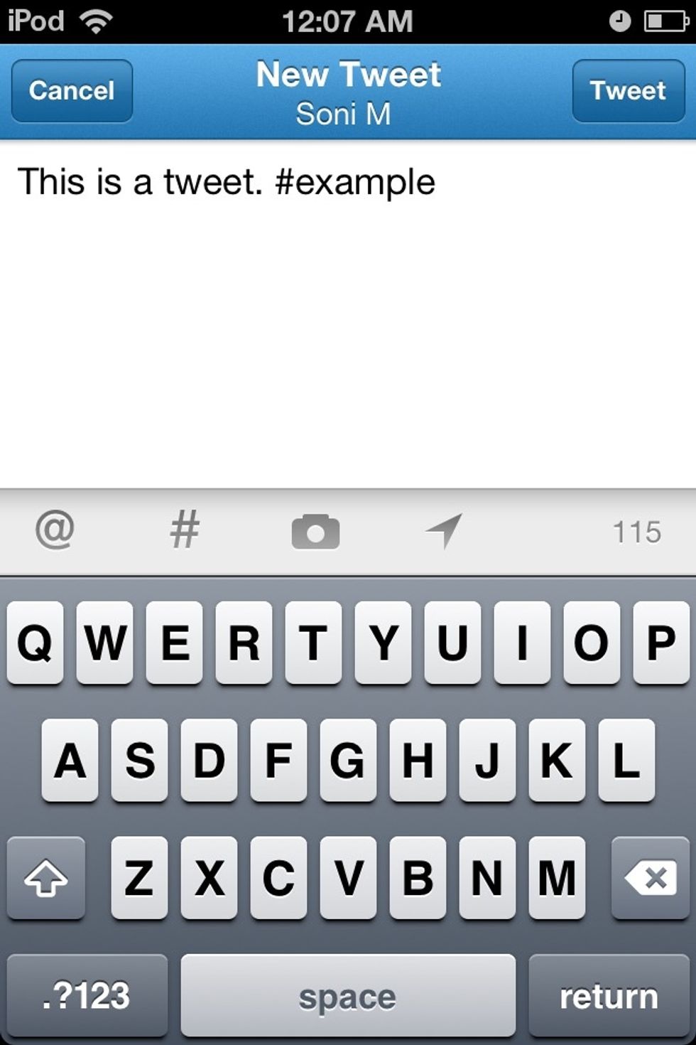 Write something witty and creative! If replying to a tweet, add their username using the @ symbol. Hashtags are a way to see who's tweeting the same thing, and can be added anywhere in the tweet.