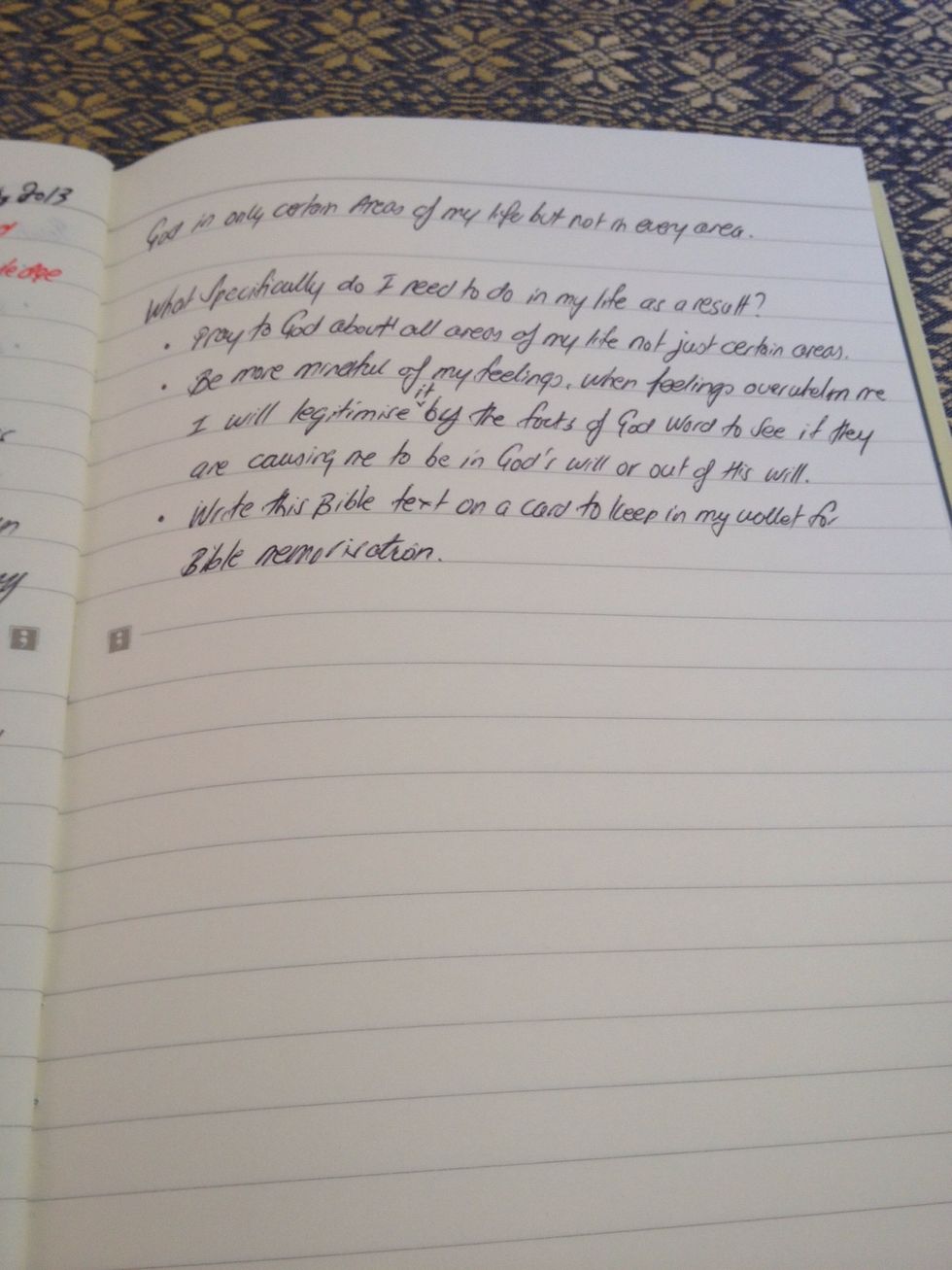 Write "What specifically do I need to do in my life as a result?" Then write your thoughts below.