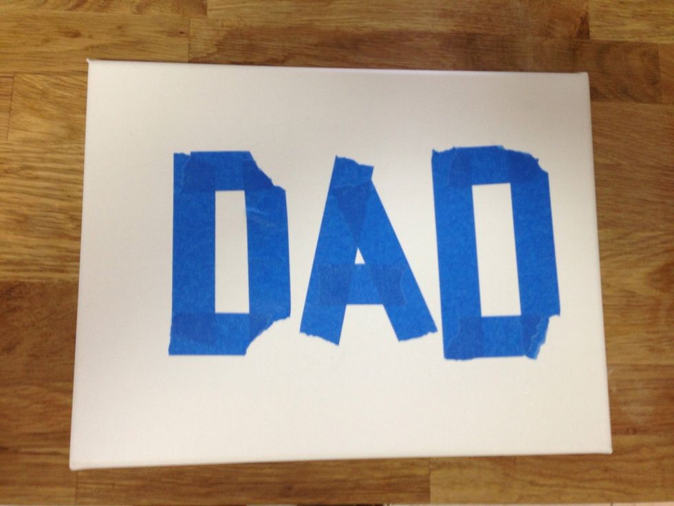 Write your message with painters tape