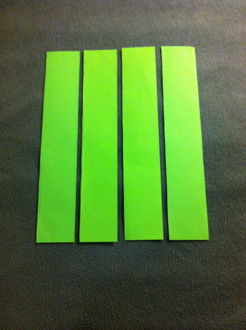 Ya... Cut the paper into four parts.