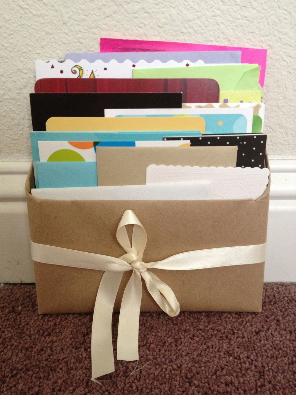 Yay! You're done! Now you can keep all your memories, invitations, birthday cards etc. in one place!