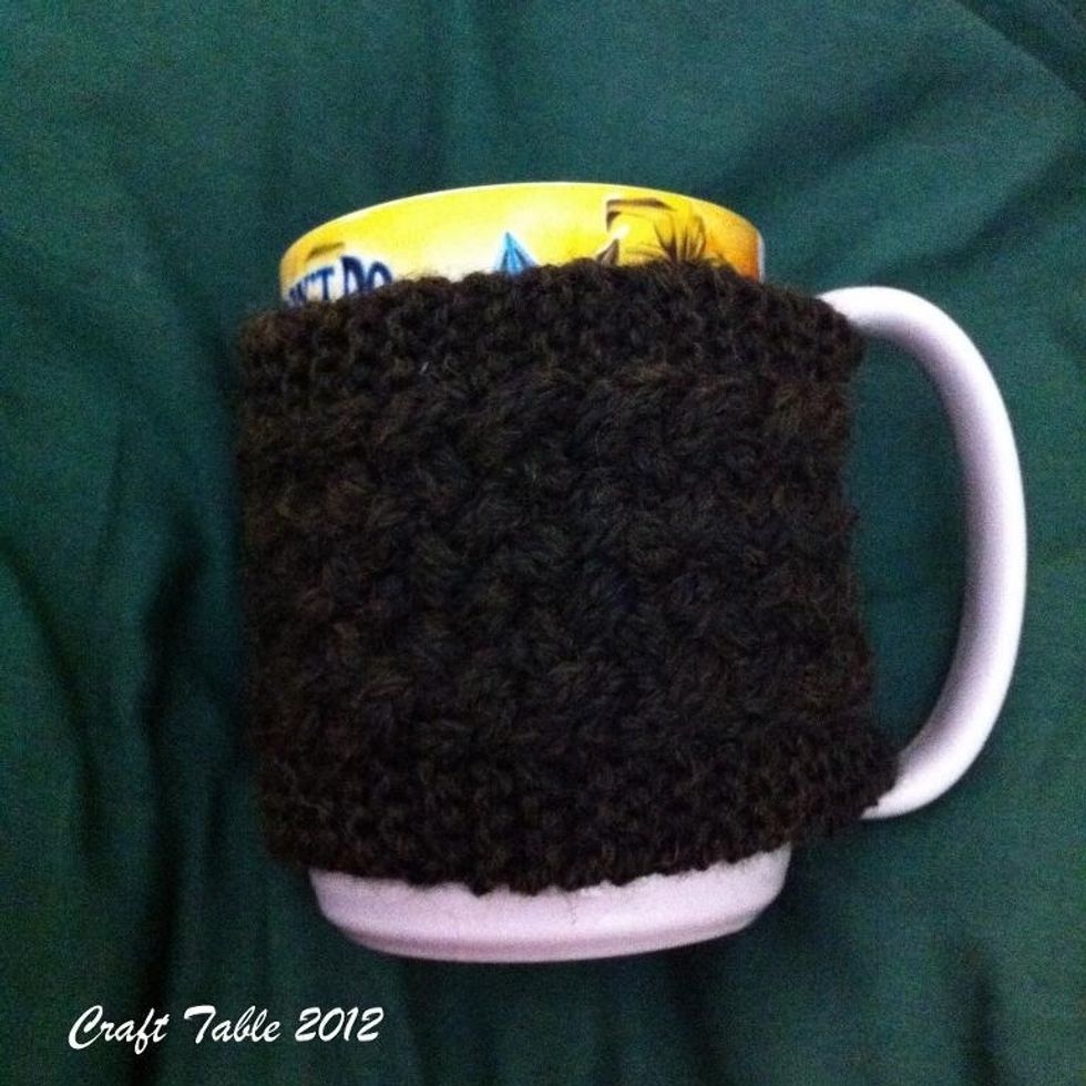 Yea I did it again made another cozy & used hubby's mug. Now I have been banned from making anything else for it. Hehe or that's what he thinks!\ud83d\ude1c