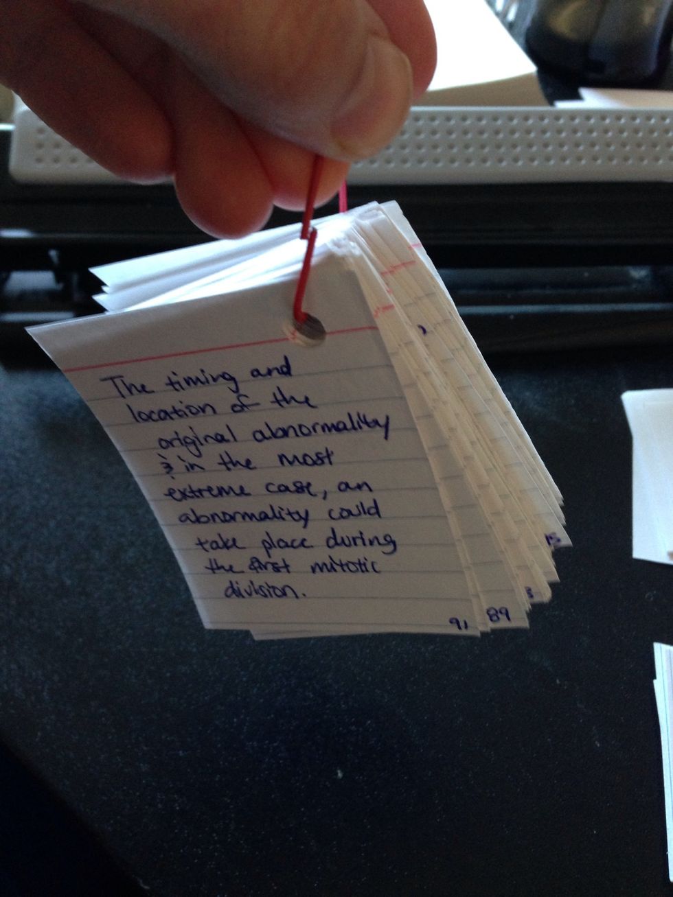 Yep this one chapter called for 91 tiny note cards, which would have been a pain to tote around if they were normal size...