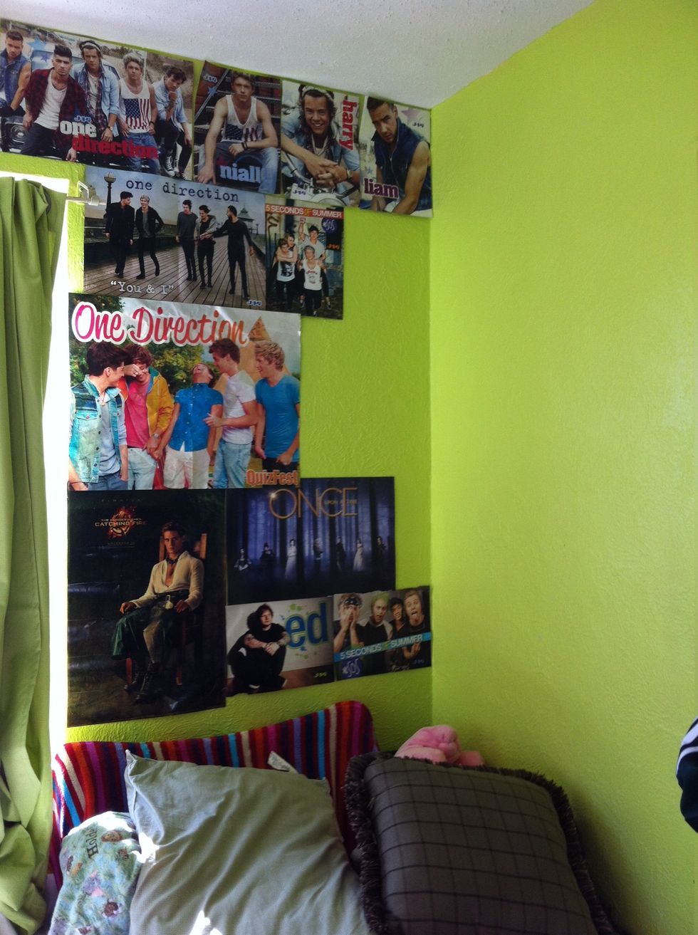 Yes! I found some more posters and I put them up with some duct tape. (Cross your fingers, hoping they won't fall) ((Yes, I do love one direction, please no hate))
