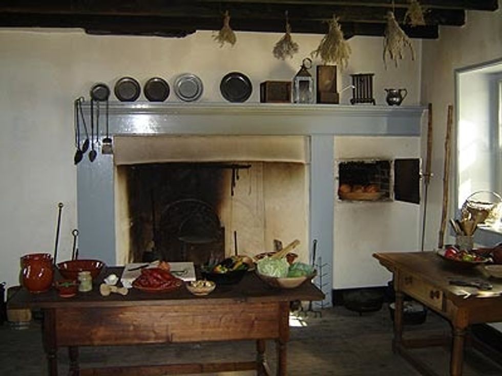 Yes, I totally got my main kitchen fireplace idea from this example. I would love to live here!