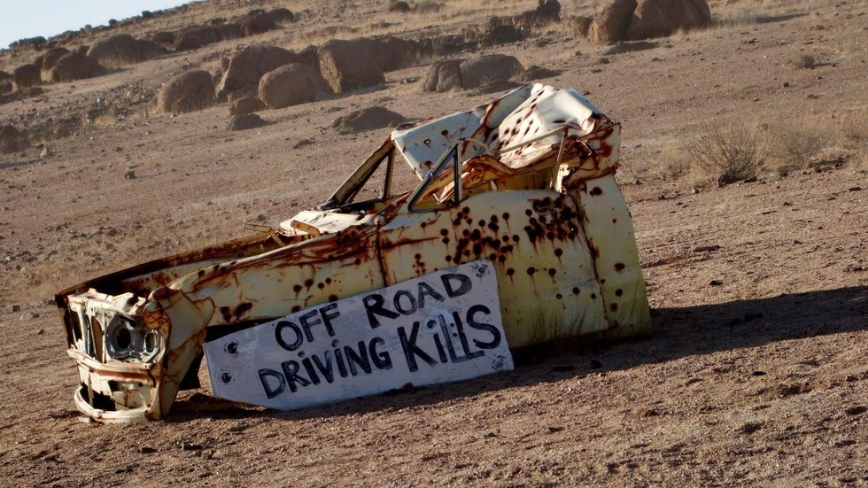 Yes, off road driving can kill you ...