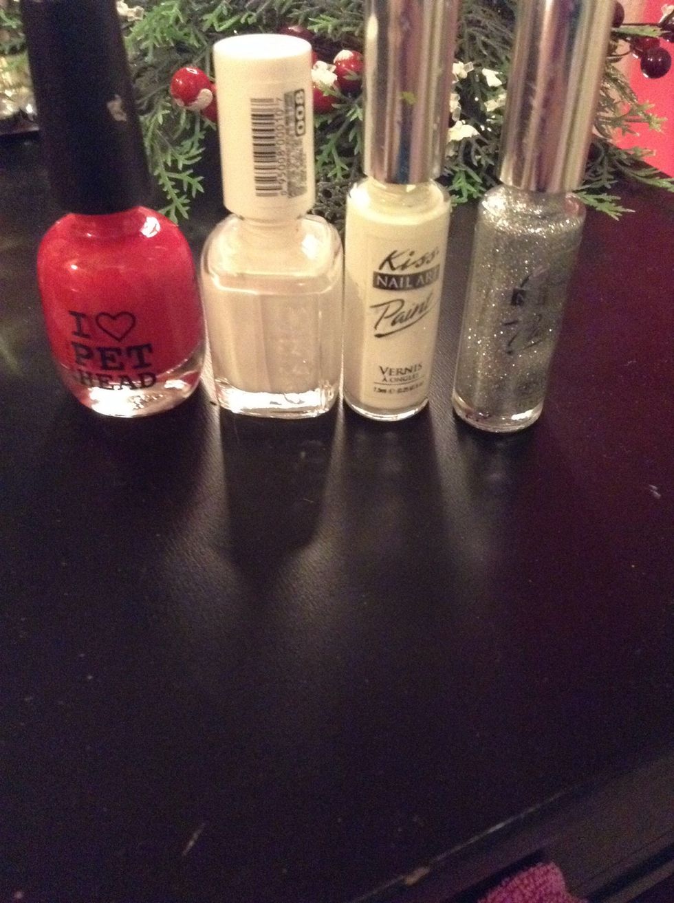 Yes the red color is dog nail polish\ud83d\ude14