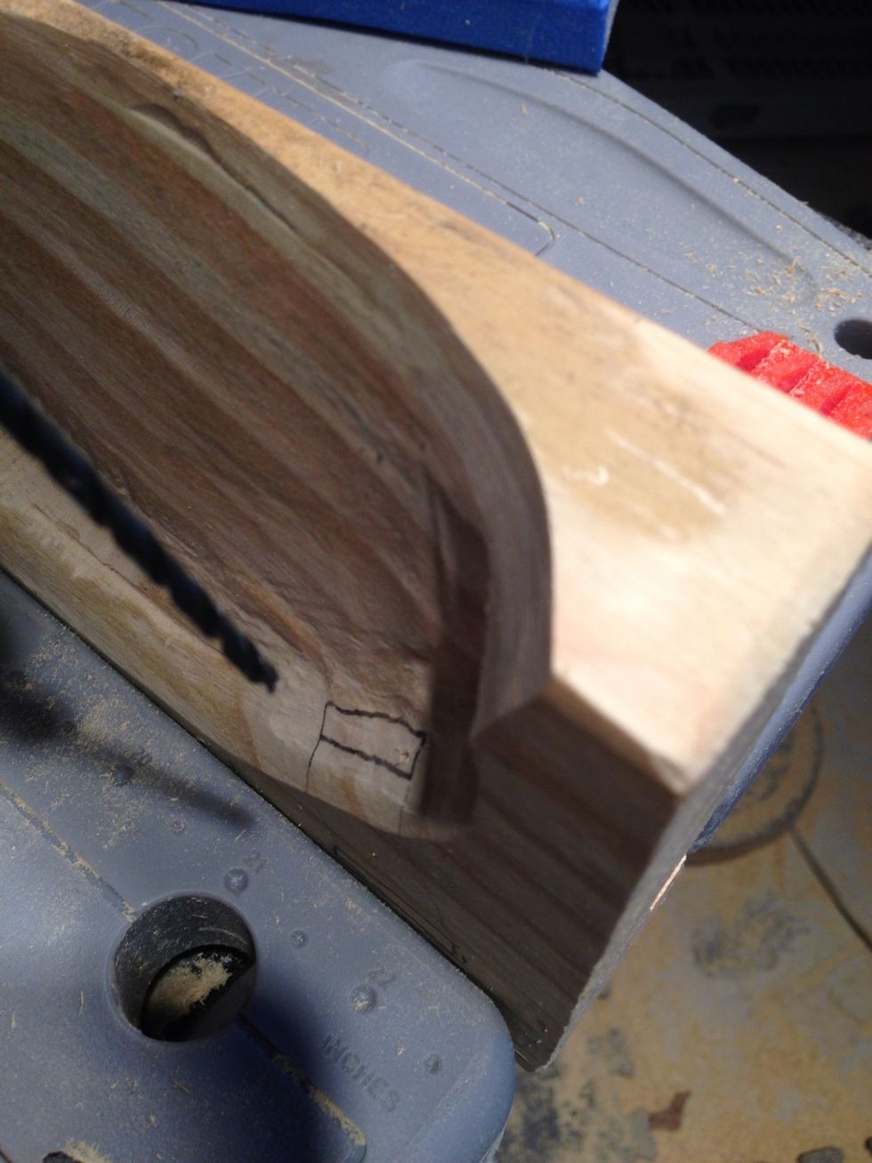 Yikes I'm going in, go slow, with long small sharp bit. Terrifying!